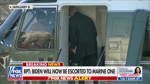 Biden changes walking routine to Marine One