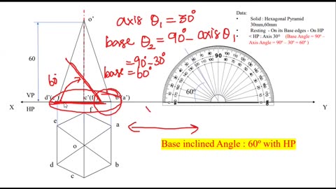 Projection of Solids | Hexagonal Pyramid | Easy Shortcuts | Engineering Graphics | EG