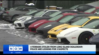 4 Ferraris stolen from Long Island dealership