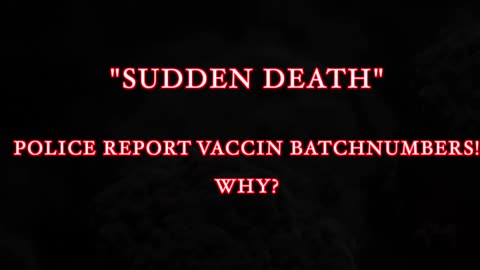 Police Dan Picknell on Sudden Death reports, New Zealand an experiment for m-RNA vaccin?