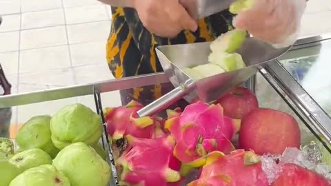 Amazing fruit cutting skills | Thai street food