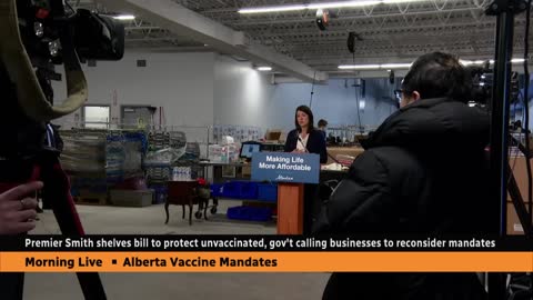 Alberta premier shelves unvaccinated rights bill