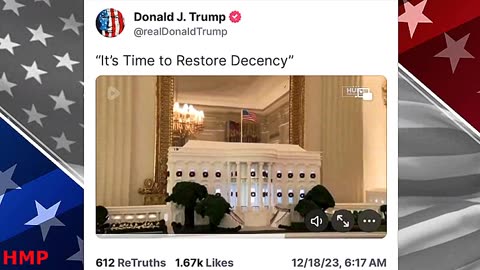 It's time to restore decency TRUMP POST!