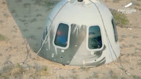 Jeff Bezos space flight on Blue Origin.