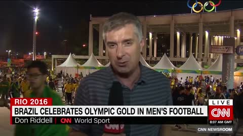 Brazil celebrates Olympic gold in men's football