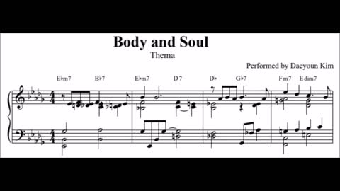 Body and Soul (Jazz Standard with sheet music)