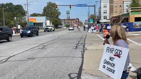 MetroHealth Cleveland Protest against the forced Vaxx Mandates