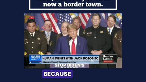 Trump speaking on border crisis biden one term president 4/4/23
