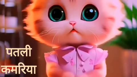 Baby's cat cute girl dance with ai GERNET Funny video 😂🤑