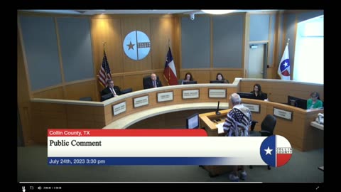 Concerned Collin County Citizens @ Commissioners Meeting 7/24/2023 - Mike G