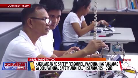 Kakulangan ng safety personnel, pangunahing paglabag sa occupational safety and health standards