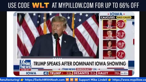 🟢 President Trump's FULL Iowa Victory Speech -- 1/15/24