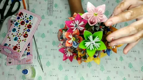 How To Make Rainbow Flowers Paper