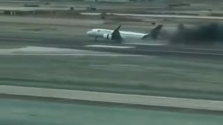 Plane caught on fire in Peru before take off 11.18.22