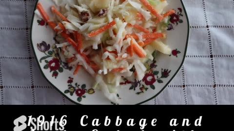 1916 Cabbage and Apple Salad with Pineapple Mustard Dressing