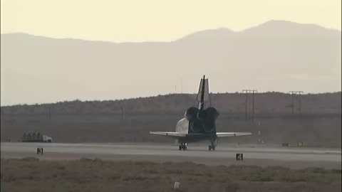 This is how the Space Shuttle landed after being in Space