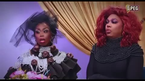 5 black men dressed as women complaining about "cultural appropriation in this video is a bit insane