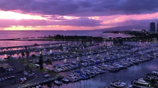 Spectacular Sunset Harbor view from Ilikai Hotel