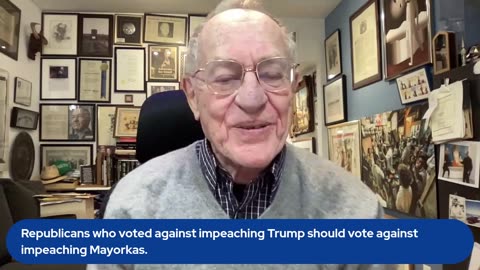 Republicans who voted for against impeaching Trump should vote against impeaching Mayorkas.