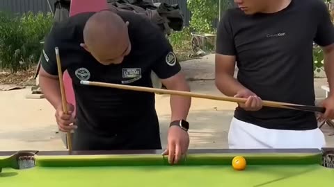 craziest billiards show