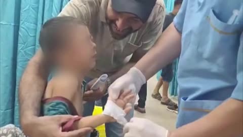 Palestinian Child Treated in Hospital