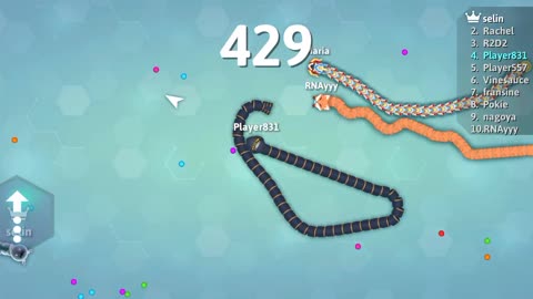 My plan was to become very big but it couldn't come to pass - snake.io #snakegame