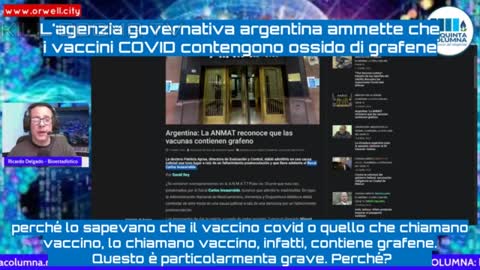 La Quinta Columna SHOCK, nuove rivelazioni: Governo Argentino ammette Grafene nei vaccini. Polvere intelligente.