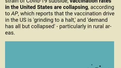 ZeroHedge - US Vaccination Rates Collapse As Omicron Subsides