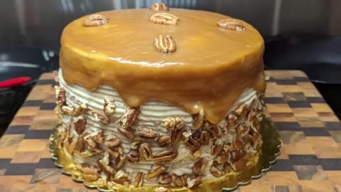 Southern Praline Cake from Scratch, with Browned Butter Icing