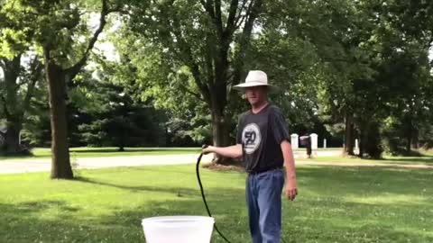 A Whip Trick with Water