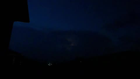 Evening lightning show