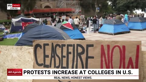 protest against across US university.....