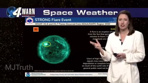 Power outages were caused by 'Space Weather,' as explained here, due to a 'strong solar X flare'