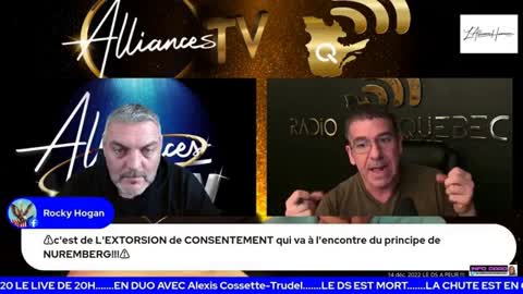 Extrait: ANTOINE de AH2020 et ALEXIS de RADIO-QUEBEC 14 déc. 2022 LE DS A PEUR !!! - Trésor