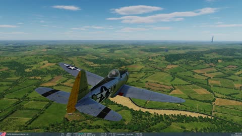 P-47D 30 chases down a JU-88