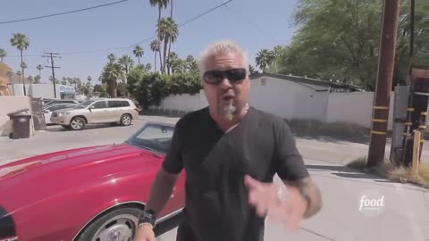 Guy Fieri Eats a Cheesesteak Crepe Diners