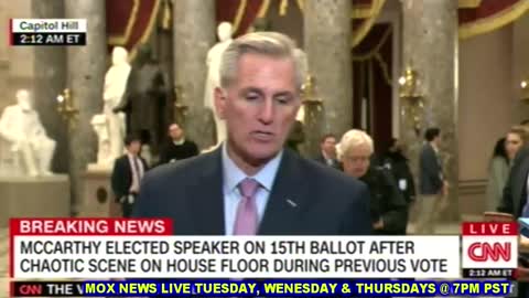 Kevin McCarthy Thanks "President Trump" Minutes After Becoming Speaker
