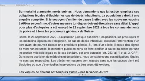 Obligation d'enquêter sur les décès inhabituels en suisse