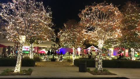 Showy Christmas Light Display at the Mission Viejo City Center