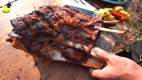 Tandoori BBQ Beef Ribs Recipe | Grilled beef short ribs recipes | Wilderness Cooking