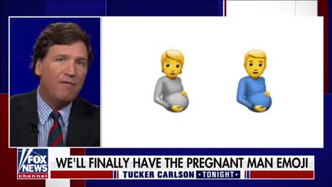 HILARIOUS: Tucker Carlson mocks recently unveiled pregnant man emoji