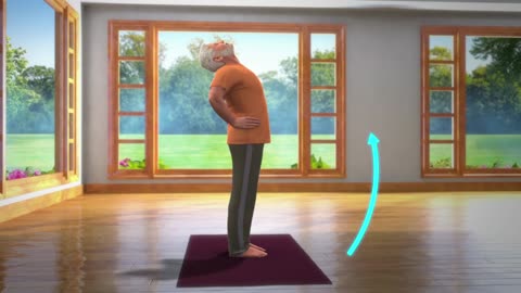 Yoga with Modi Ardha Chakrasana English