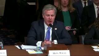 FBI's Christopher Wray Asked About Confidential Human Sources Dressed as Trump Supporters on J6
