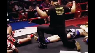 Two fighter knock each other out at same time