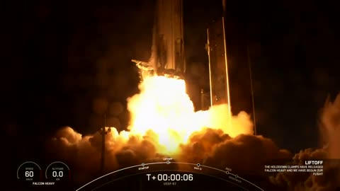 SpaceX's Falcon Heavy Launches USSF-67 Mission To A Geosynchronous Earth Orbit