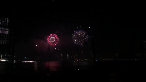 Beautiful fireworks for relaxing