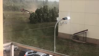 Tornado Forms in Tver Region of Russia