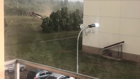 Tornado Forms in Tver Region of Russia