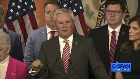 Rep James Comer and the Oversight Committee Press Conference on Biden Crime Family Bank Evidence