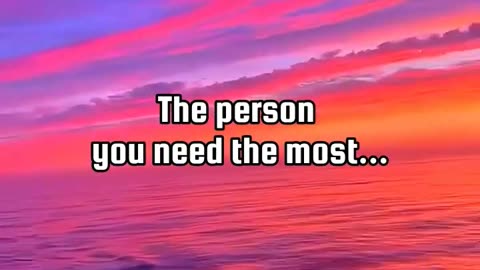 The person you need the most... #facts #psychologyfacts #psychology